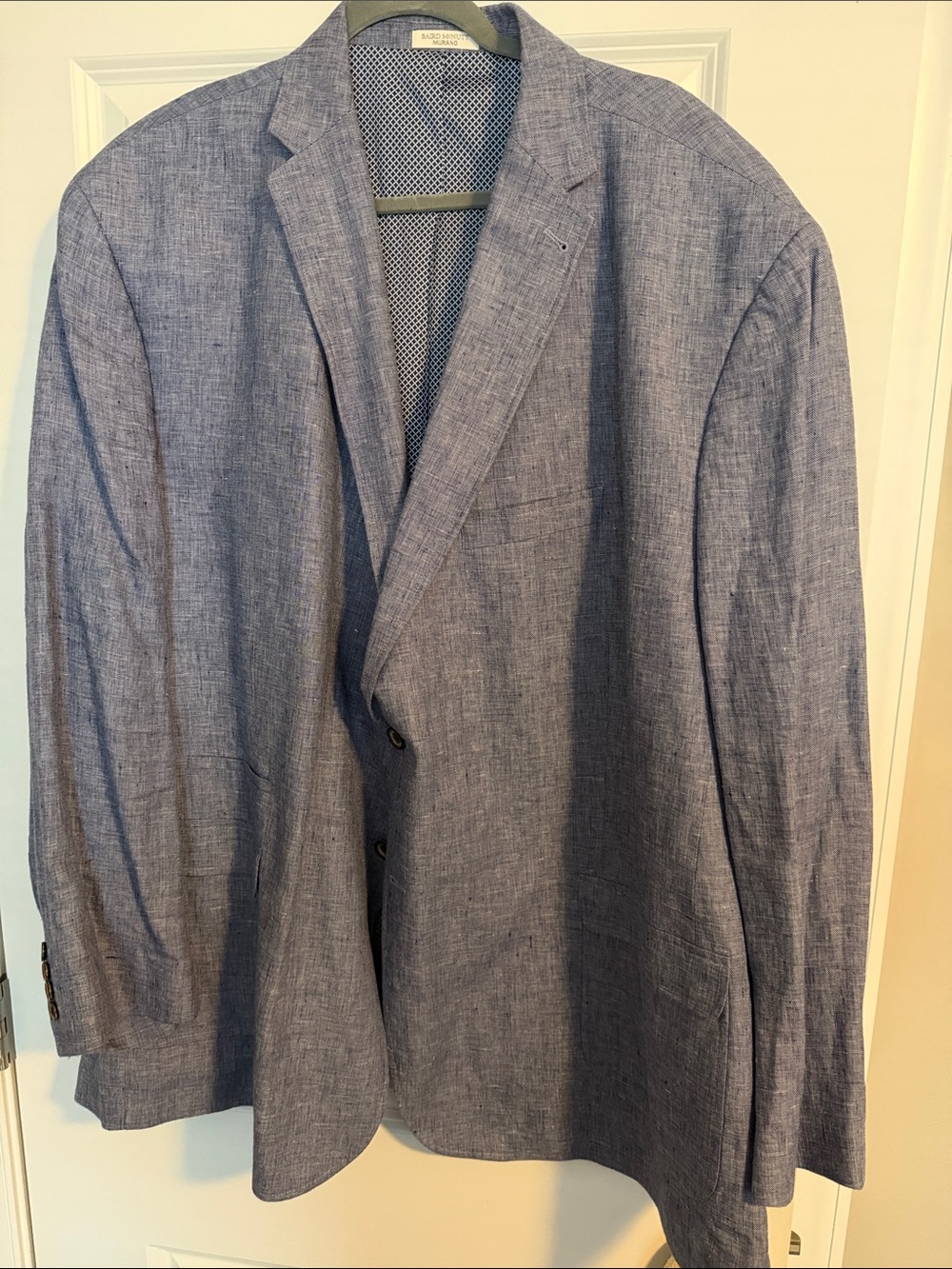 Murano Light Blue Linen-Blend Sport Coat